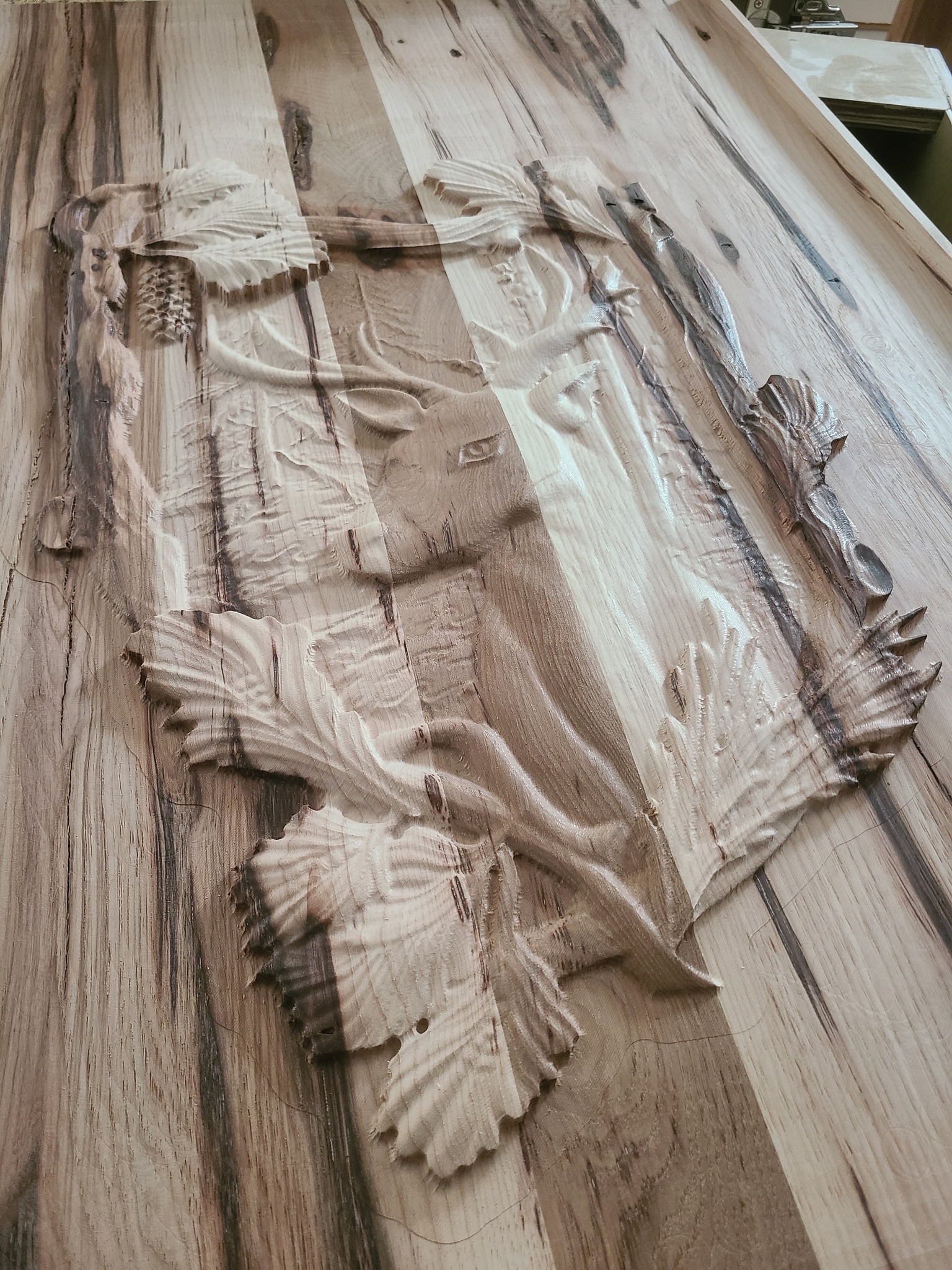 Custom CNC deer carving